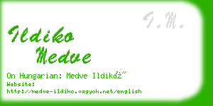 ildiko medve business card